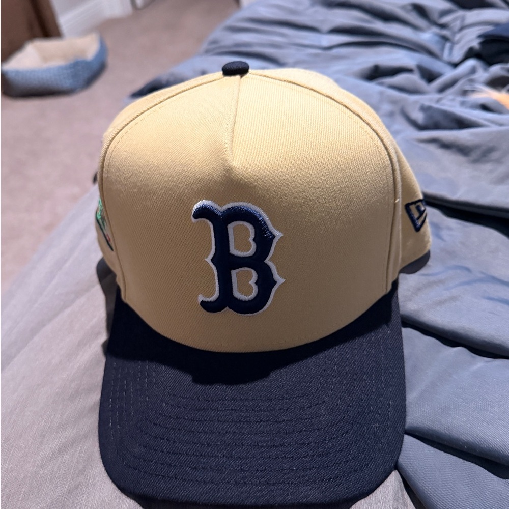 Redsox Beige and Navy Hat